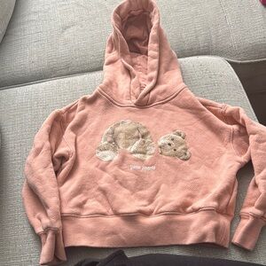Palm Angels Pink Teddy Bear Hoodie
